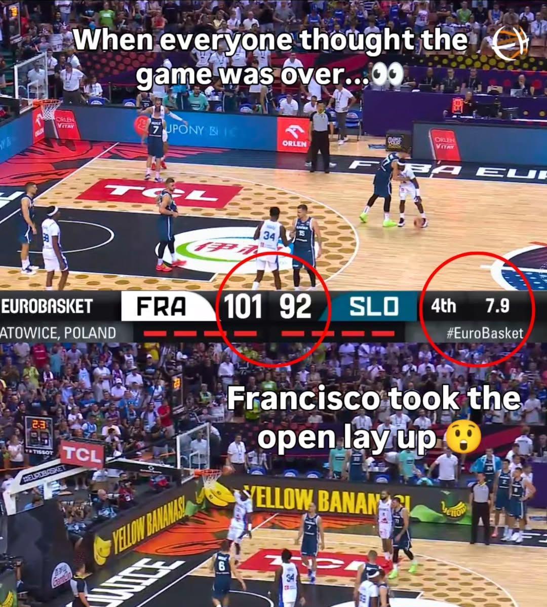 男篮欧洲杯, 斯洛文尼亚, 罚弗朗西斯 男篮欧洲杯, 斯洛文尼亚, 罚弗朗西斯